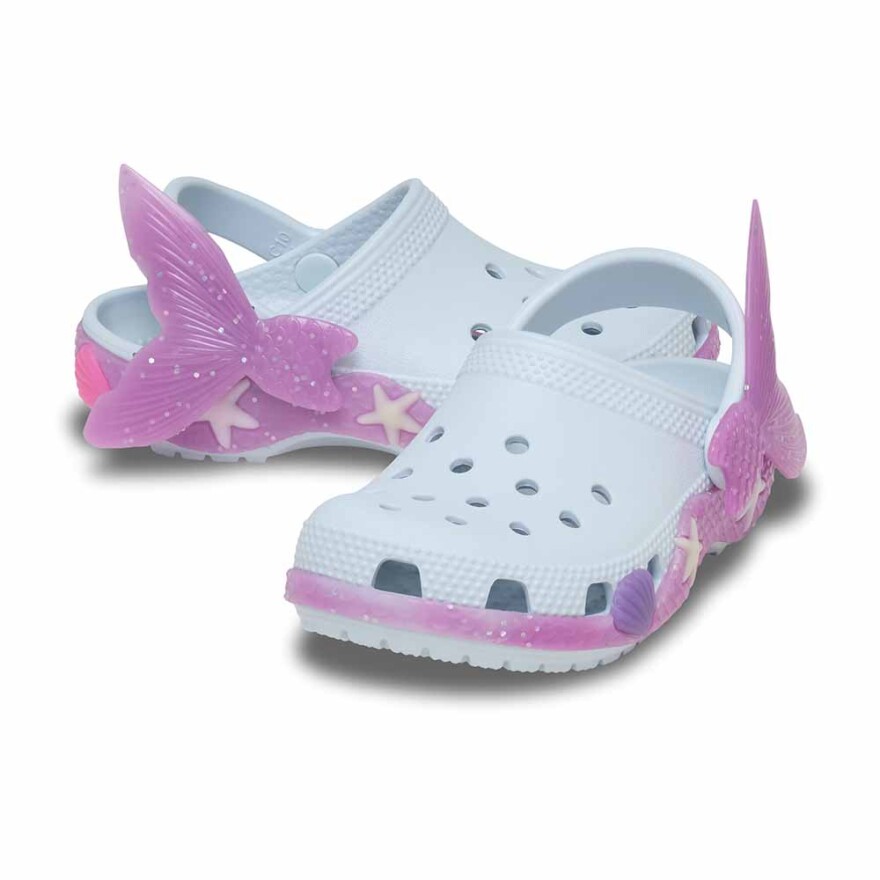 Crocs Classic IAM Color Change Mermaid Clog T Niños 1 a 5 años Vapor Ice