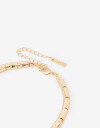 Collares Cortos Metal Collar Corto De Piezas Texturadas - Dorado