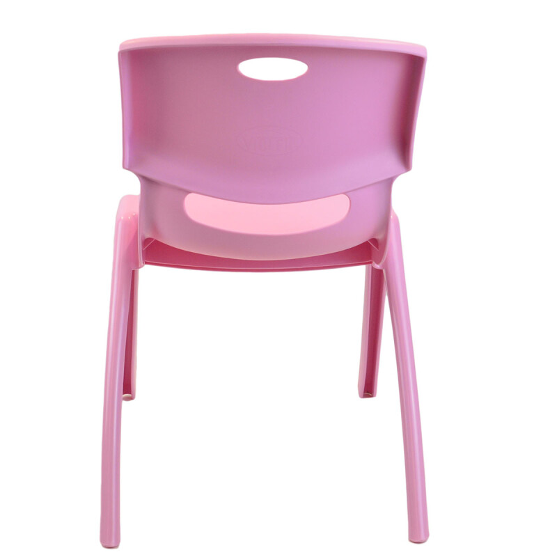 Silla infantil reforzada sin apoya brazos ROSADA