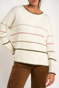 Sweater Rayado Nácar