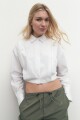 Camisa crop blanco