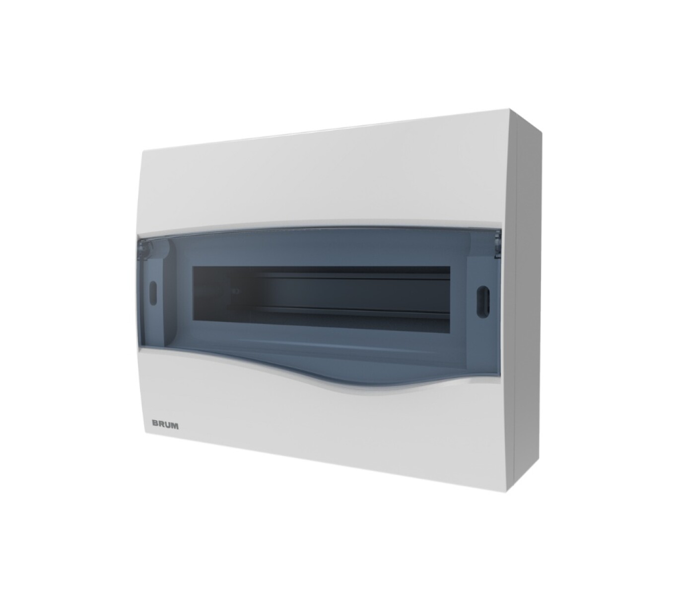 TABLERO EXT PLASTICO P/12 TM TRANSPARENTE BRUM 