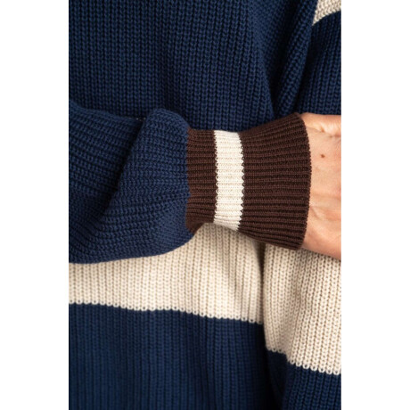 Sweater Rayado Marino