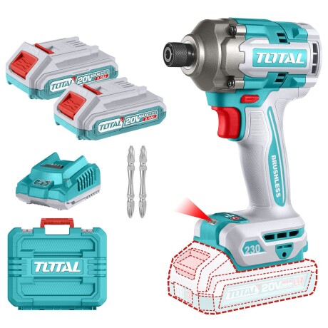 Atornillador De Impacto 1/4" Inalámbrico - Doble Batería + Maletín Atornillador De Impacto 1/4" Inalámbrico - Doble Batería + Maletín