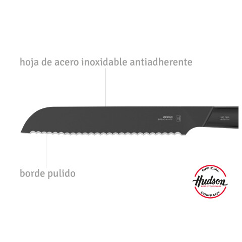 Cuchillo De Pan Acero Inoxidable 8'' Linea Hudson Design Cuchillo De Pan Acero Inoxidable 8'' Linea Hudson Design