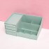 Caja Organizadora Grande Cosméticos Escritorio Tocador Color Variante Verde