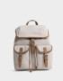 Mochilas Urbanas Mochila Con Solapa Beige "campus Club" - Marron Beige