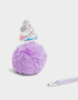 Lapices y Lapiceras Pompon Silicona Lapicera Con Corona - Violeta Lila