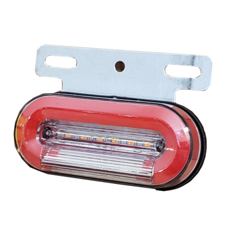 FAROL - FARO LED LATERAL OVALADO 24V 100X40MM ROJO - FAROL - FARO LED LATERAL OVALADO 24V 100X40MM ROJO -