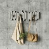 Perchero de pared 5 ganchos Sticks Gris