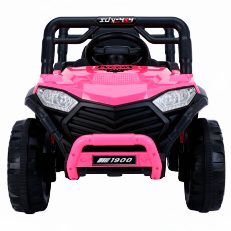 Auto Cuatriciclo A Bateria Arenero Luz Y Sonido Rosa