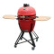 Horno Kamado A Carbón Cerámica Refractaria Parrilla 39cm ROJO