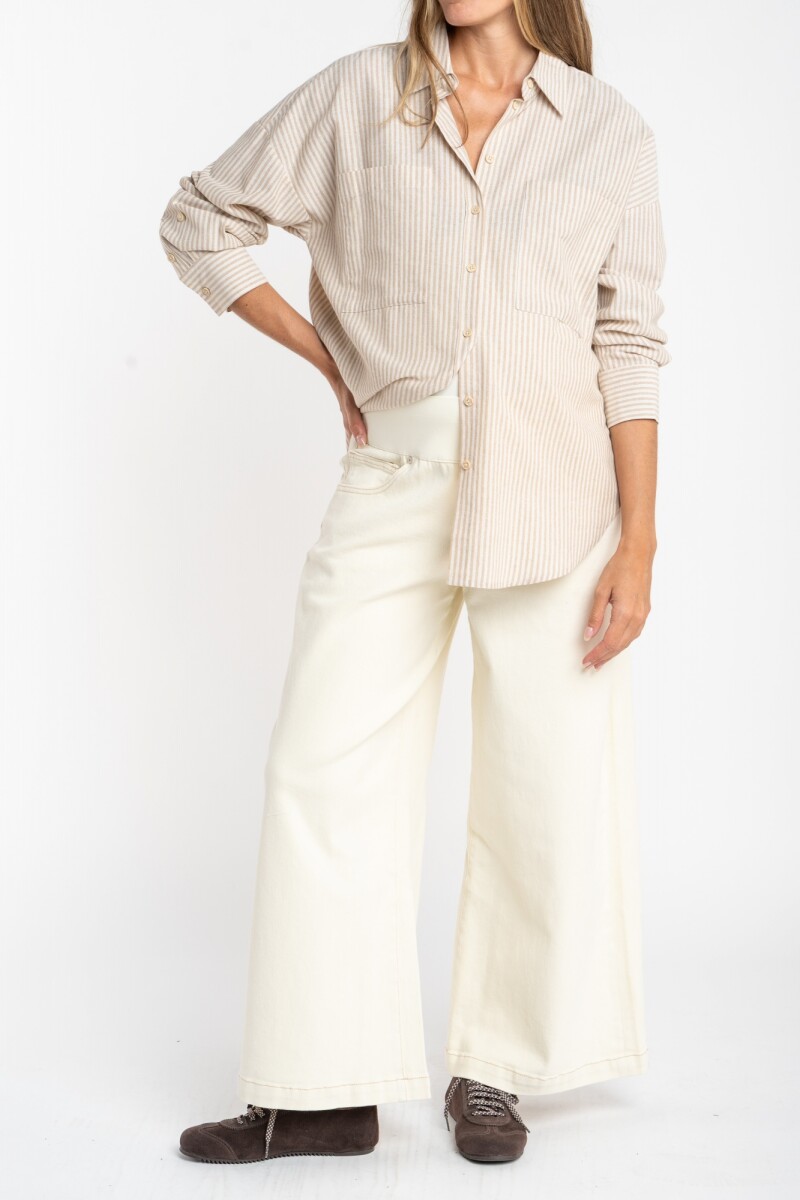 Jean Lemon Mama Wide Leg Nacar