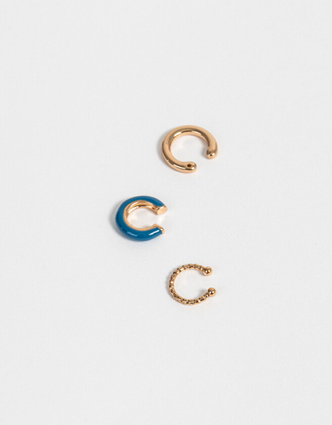 Bijou Cuff Esmaltado Set De Earcuff - Dorado