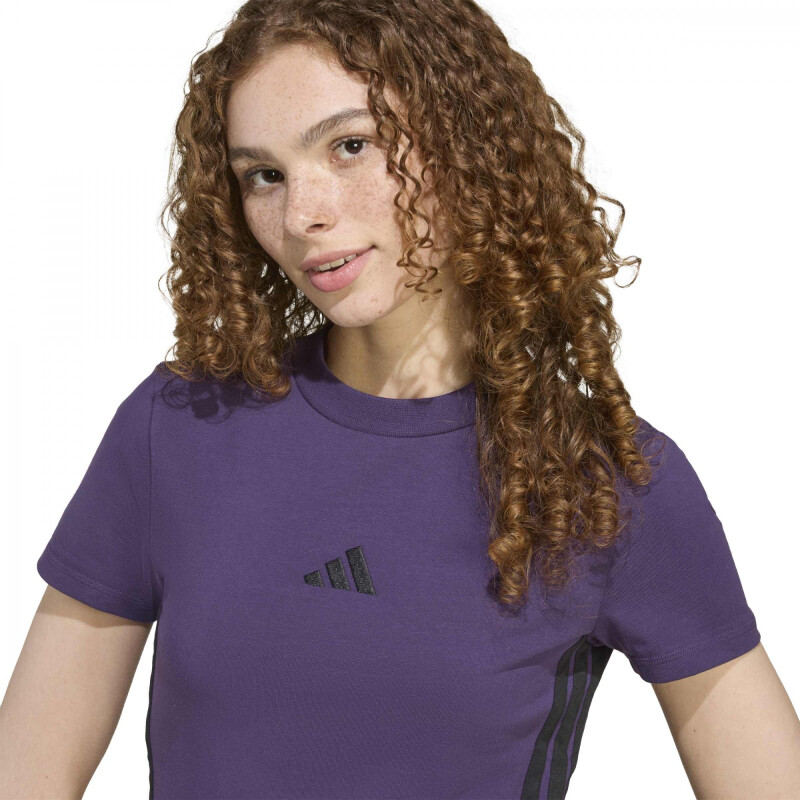 REMERA ADIDAS W 3S SJ BABY T Mujer JY3153 Violeta