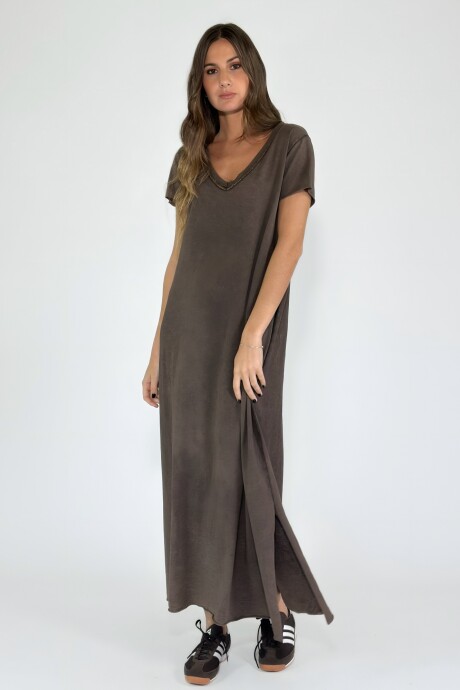 VESTIDO NAVARRA Chocolate