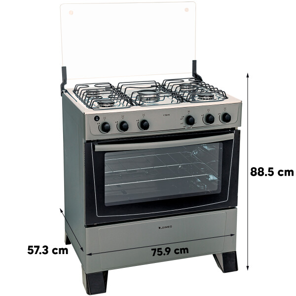 Cocina A Gas James C150b COCINA JAMES C150B 3154 TITANIUM