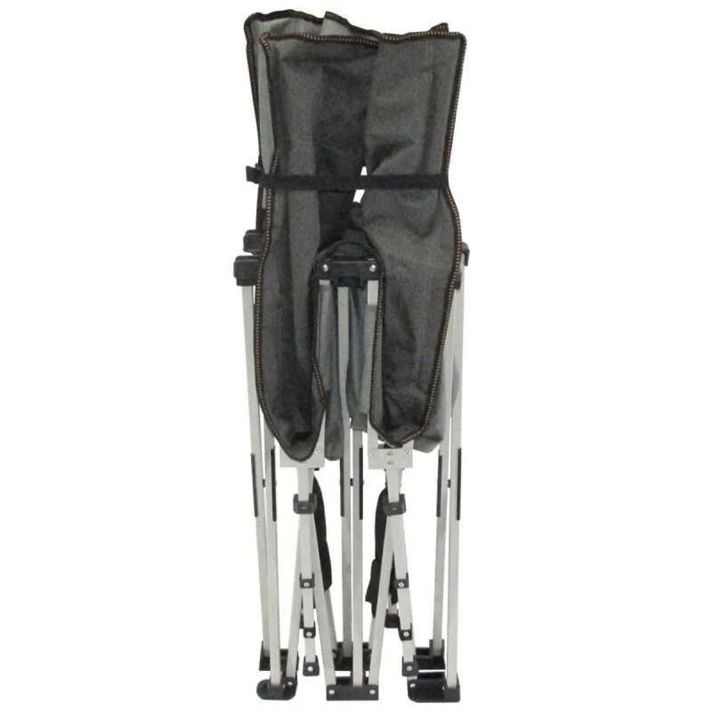 Catre plegable reforzado 160 kg + Bolso camping GRIS