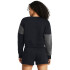 Essential Fleece Crop Crew-BRN BLK-001