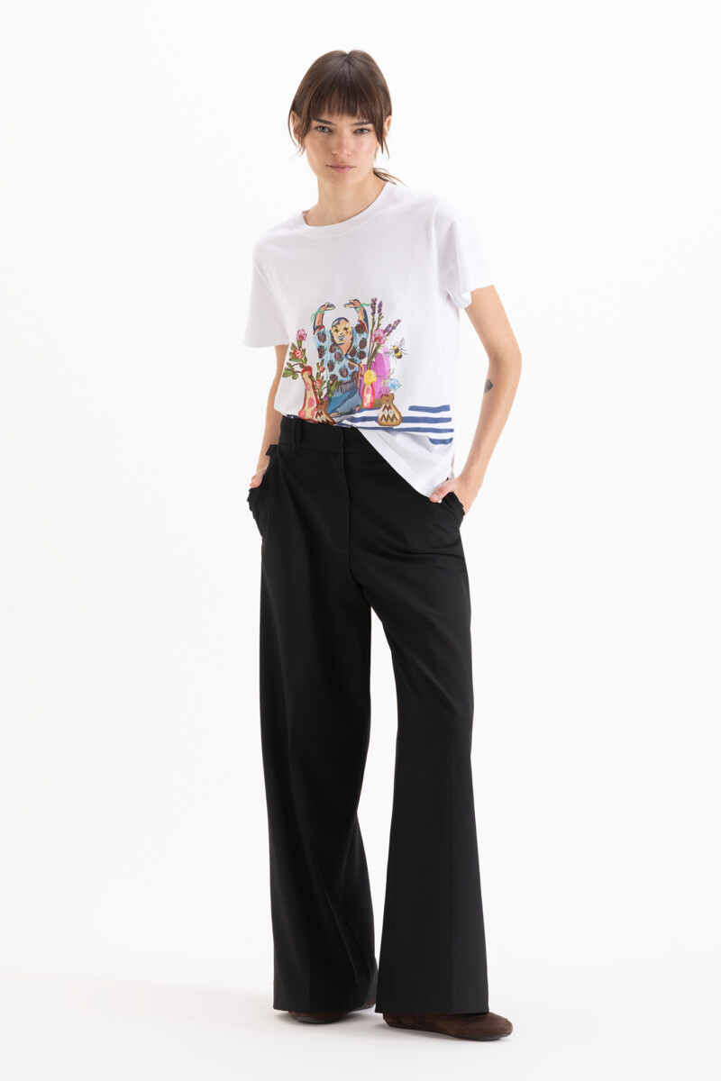 REMERA BUDA GARDEN Blanco
