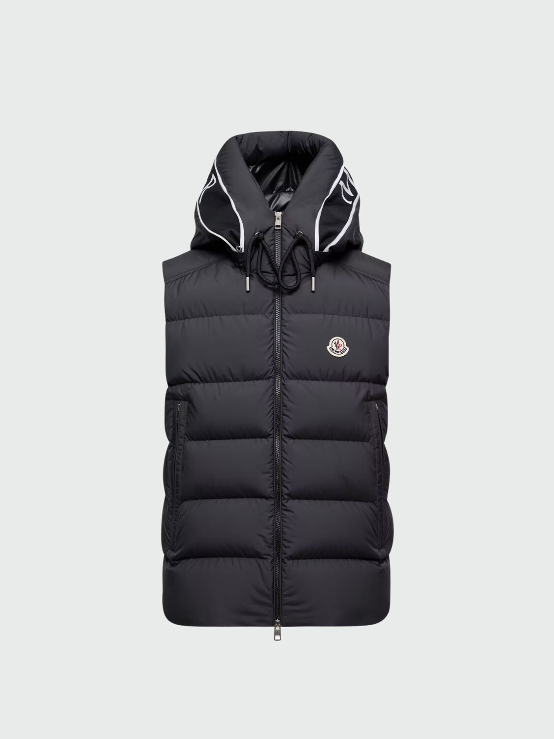 MONCLER - Chaleco Acolchado con Capucha Cardamine Negro