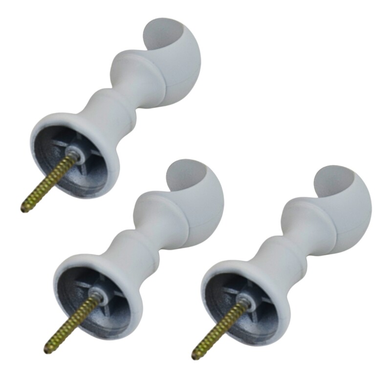 Barrote cortina metal Eurometal 2,0m + 2 soportes BLANCO