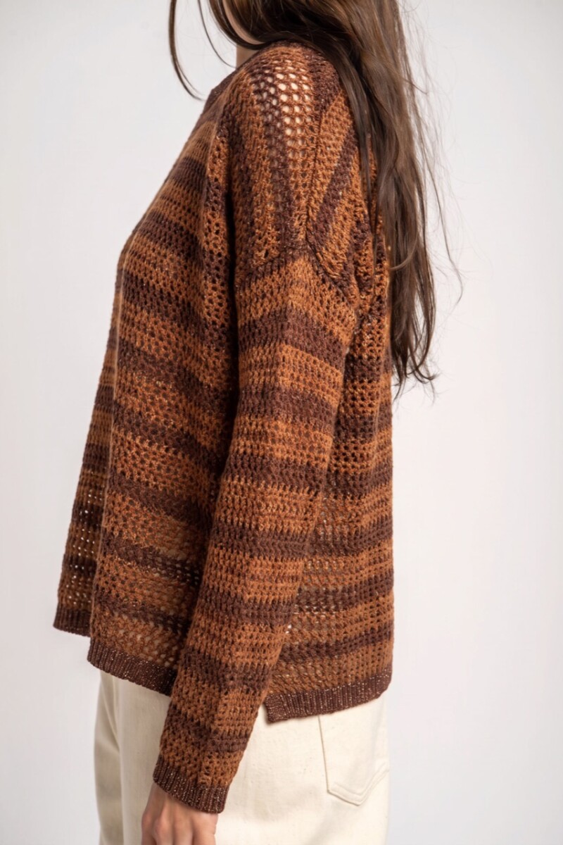 Sweater Texturado Chocolate