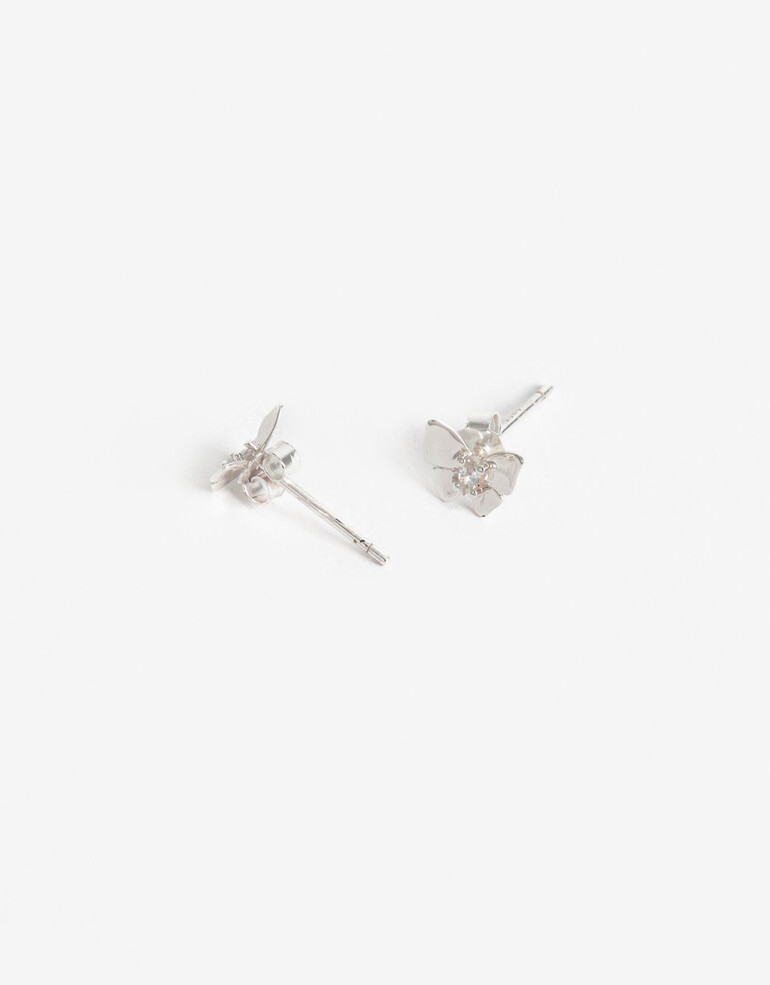 Aros Pasantes Strass Aros Pasantes Plata 925 - Plateado