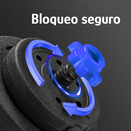 Kit Entrenamiento 20kg 3en1 Mancuernas y Barra + Pesas Disco Azul