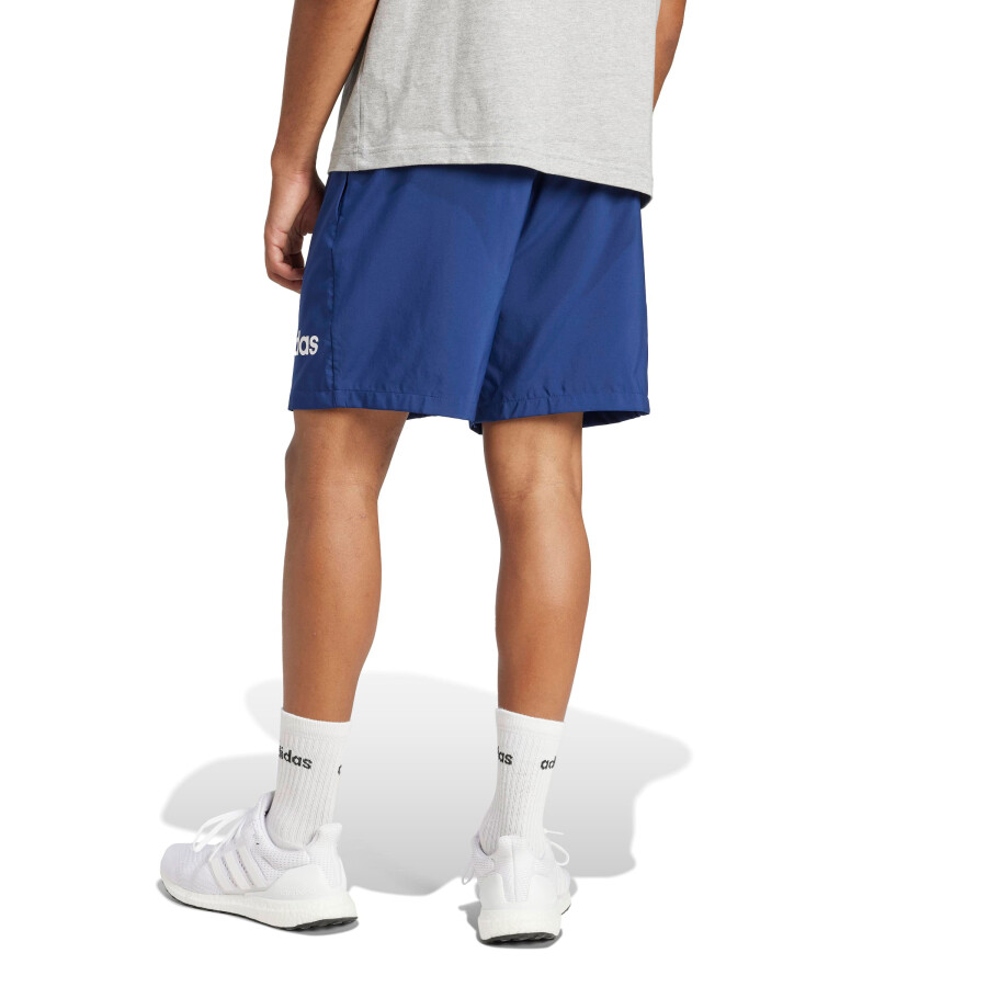 Short de Hombre Adidas Essentials Linear Azul