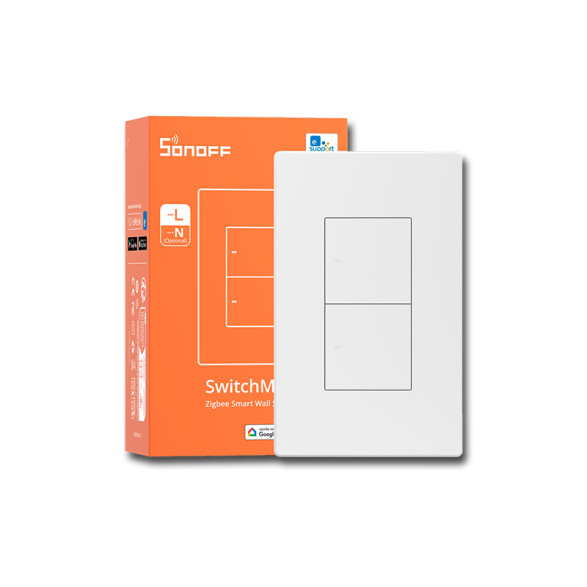 Plaqueta inteligente WIFI blanca c/2 int. Zigbee SO0062