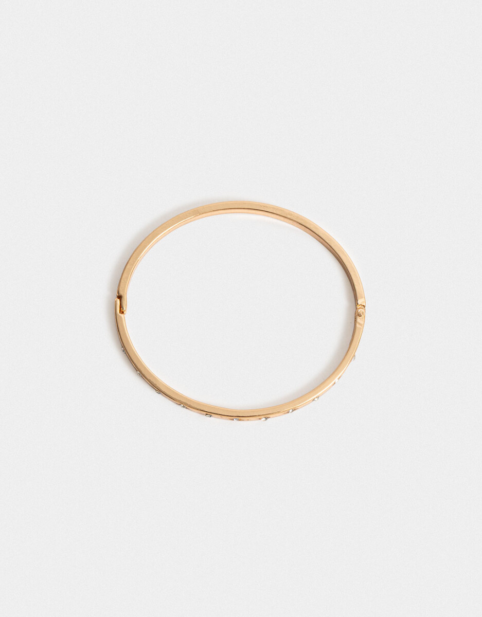 Pulsera Rigida Bañada En Oro 