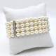 Hermosa Pulsera Perlas Cultivo 4 Vueltas Con Trabas Y Broche En Oro Blanco Y Brillantes Hermosa Pulsera Perlas Cultivo 4 Vueltas Con Trabas Y Broche En Oro Blanco Y Brillantes