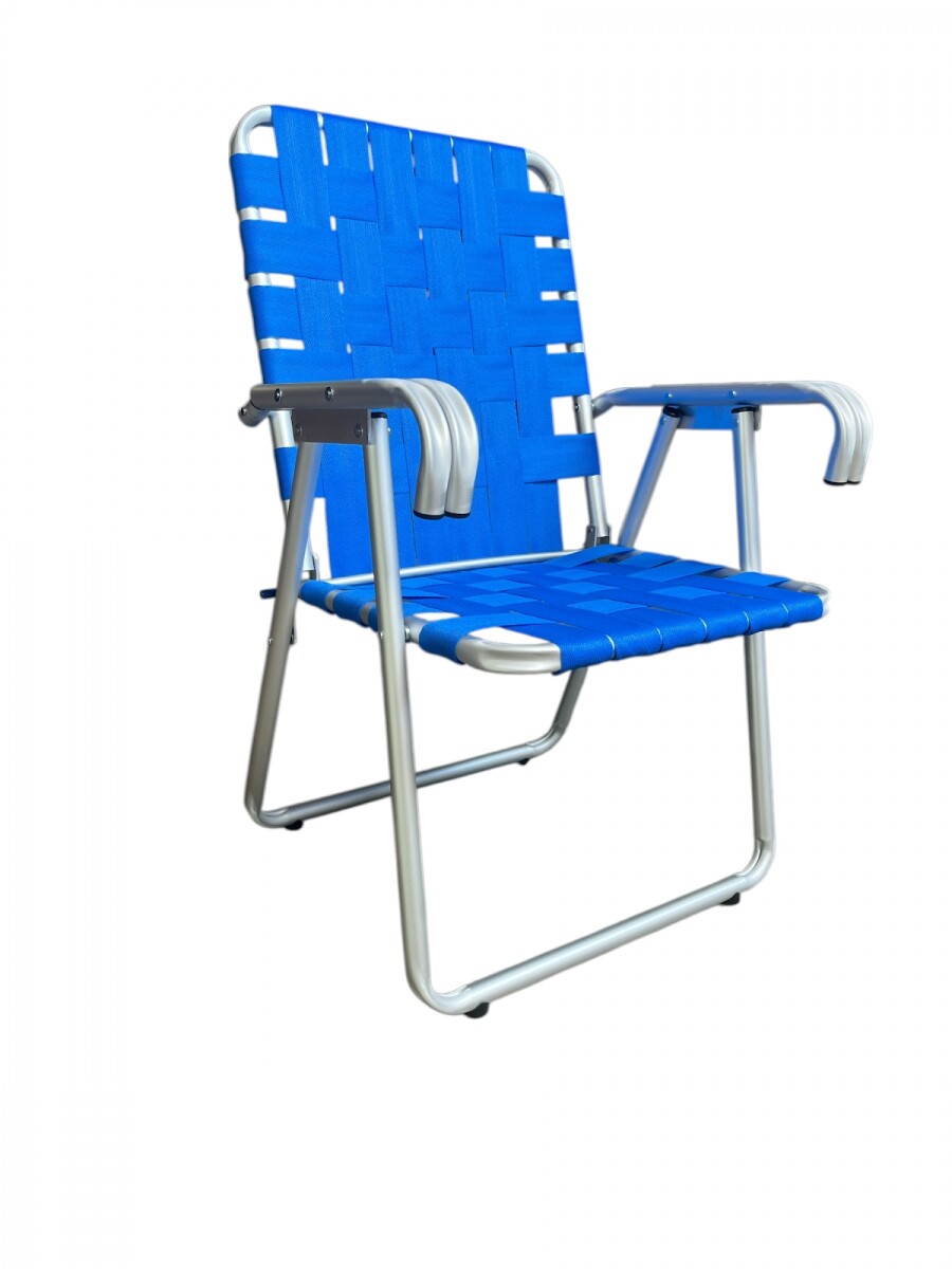 Silla plegable aluminio nacional - Azul 