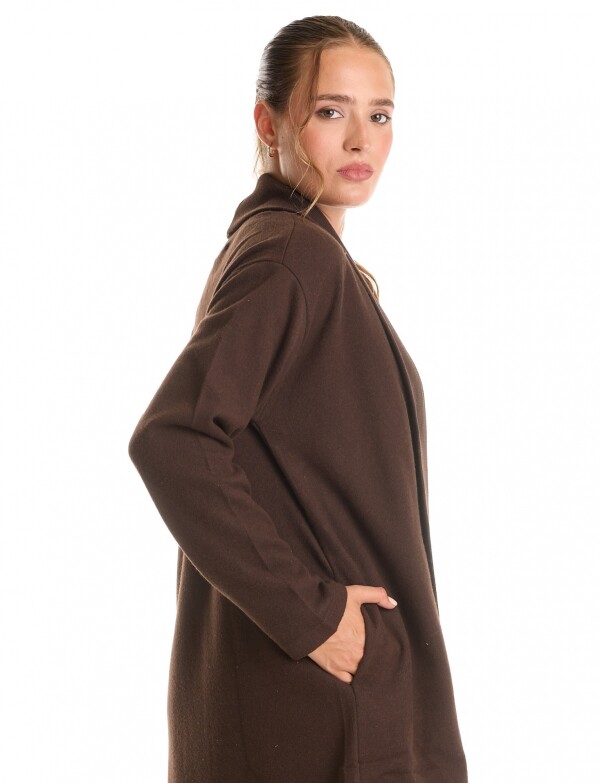 Cardigan Abierto Soft MARRON