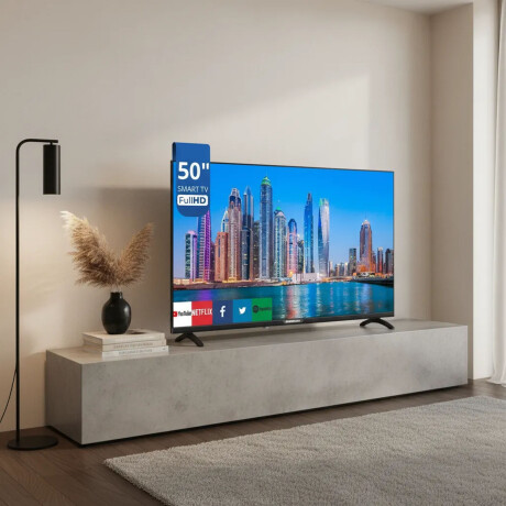 Smart TV Led 50" Nordmende FULL HD c/Android Netflix Youtube Negro