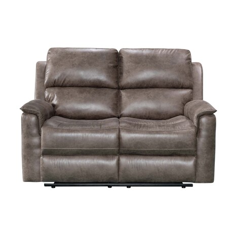 RECLINER MANUAL 2 CUERPOS TELA MARRON LAGOS MOKA