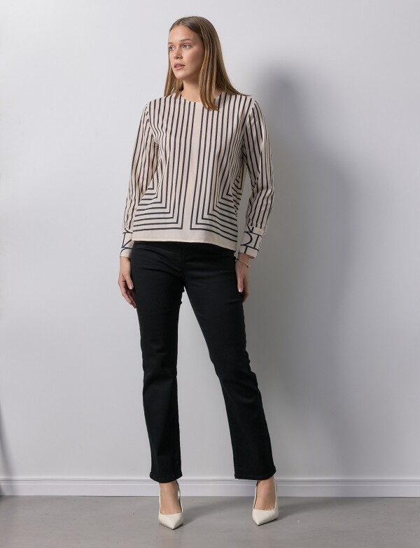 Blusa Lineas BEIGE