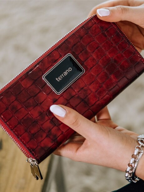 Monedero Marruecos Croco Bordo