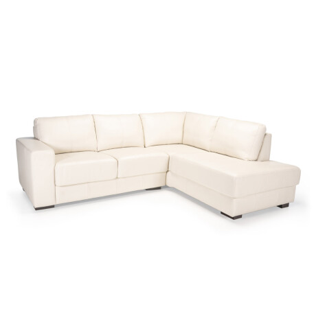 Rinconera Colorado - Cuero Básico - Chaise Derecho Off White - (Preventa)