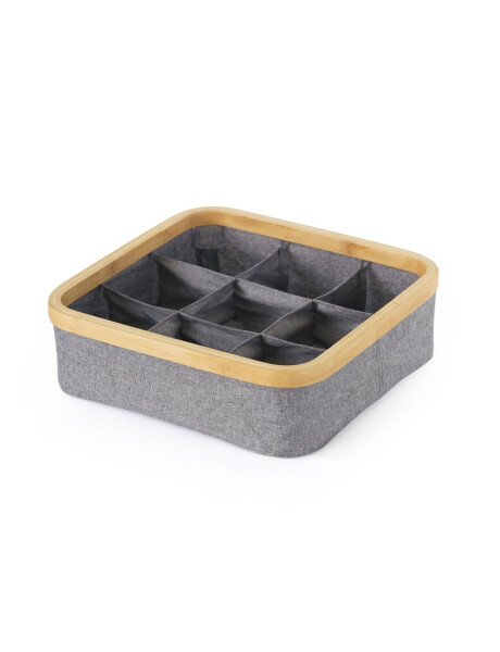 ORGANIZADOR PLEGABLE 9 COMP 30X30X9CM EX TELA GRIS ORGANIZADOR PLEGABLE 9 COMP 30X30X9CM EX TELA GRIS
