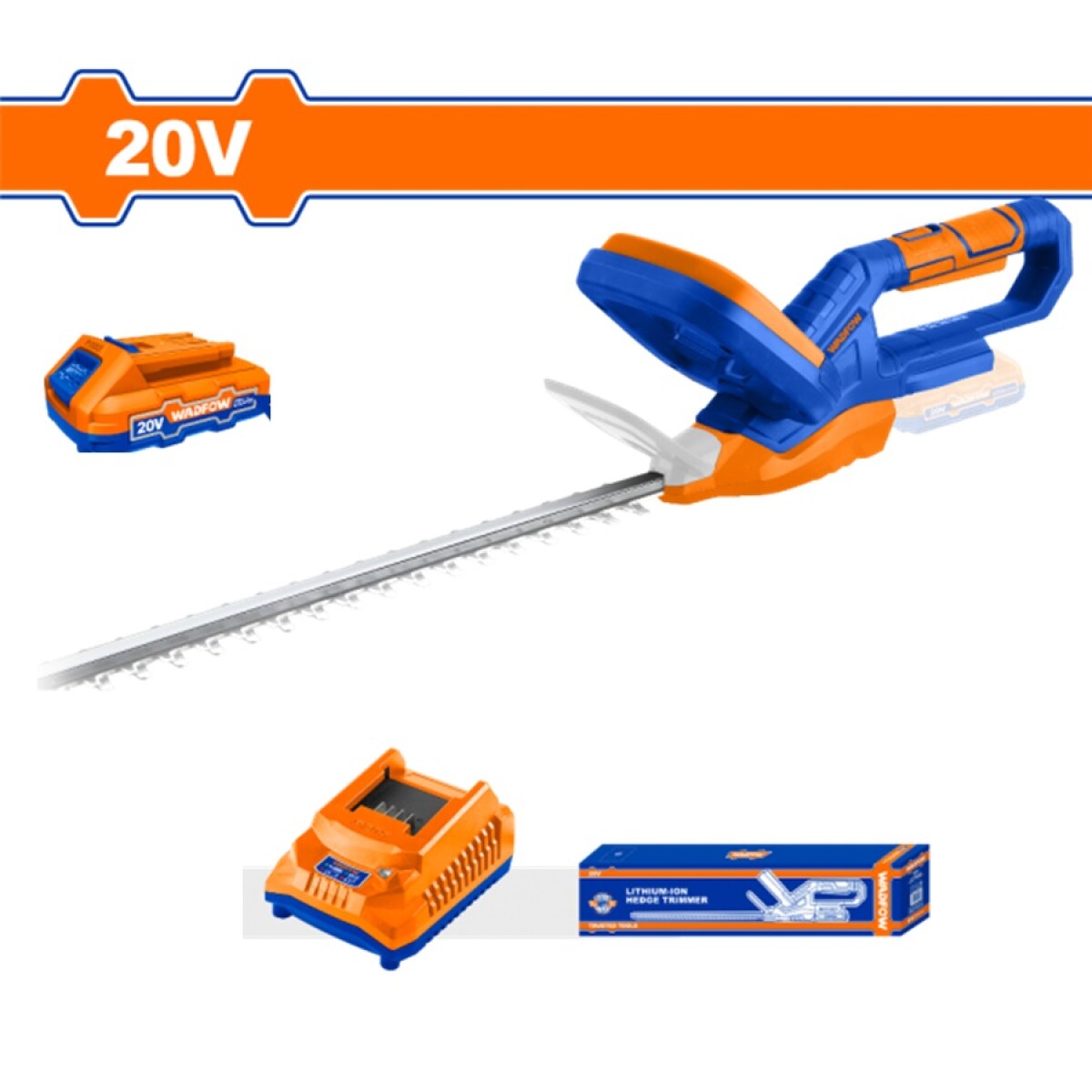 Corta Cerco Wadfow WLYP546 con Batería y Cargador - AZUL 