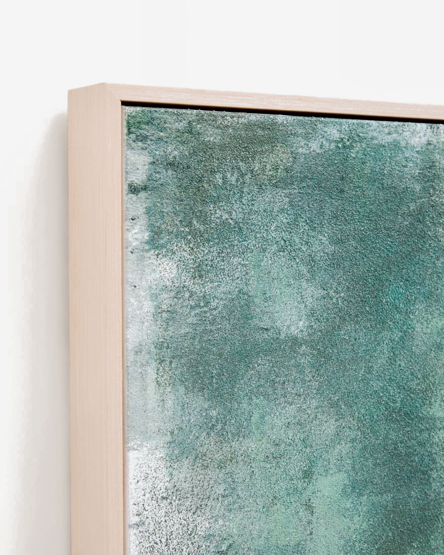 Cuadro abstracto Selnar verde 182 x 47 cm