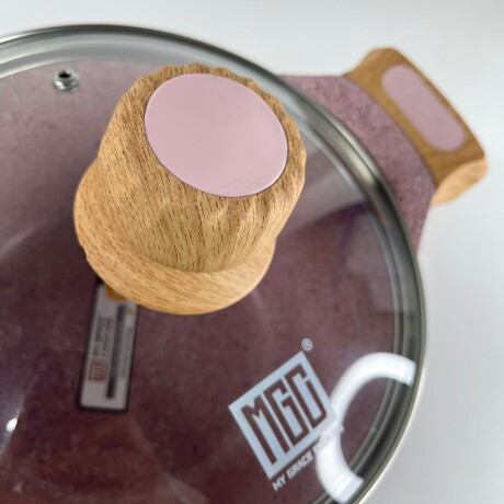 Olla Aluminio Fundido Presión Revestimiento Granito Tapa Vidrio 20cm Olla Aluminio Fundido Presión Revestimiento Granito Tapa Vidrio 20cm