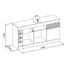 Rack Rio TV 55" Tabaco Rack Rio TV 55" Tabaco
