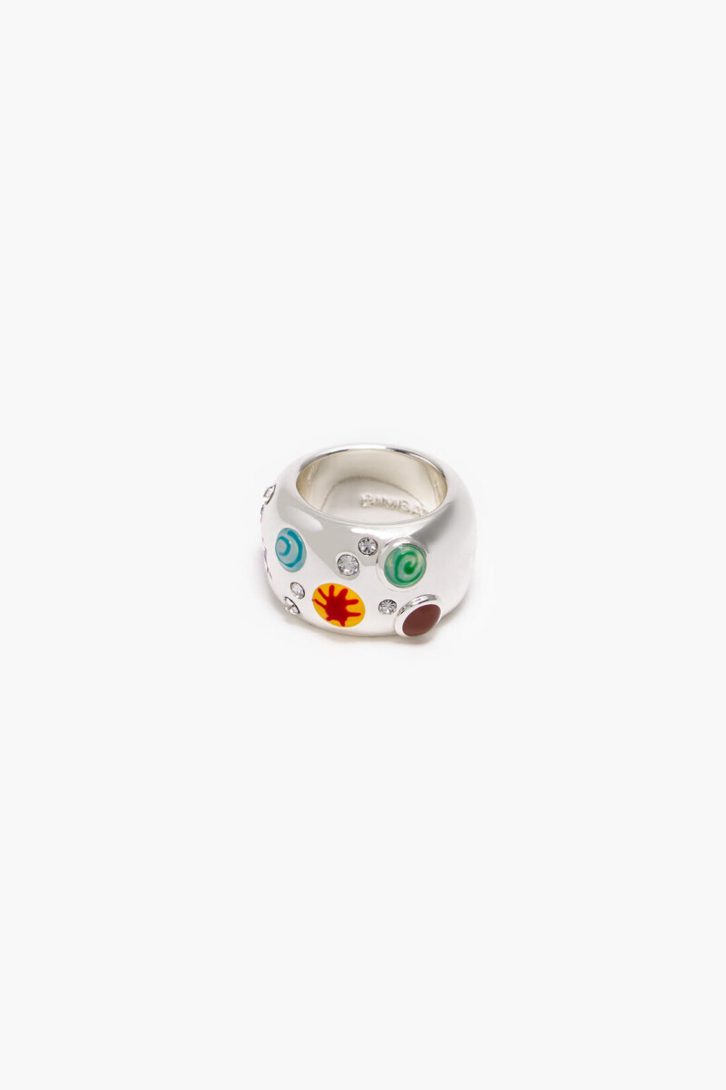 ANILLO PERLAS Y CRISTALES 