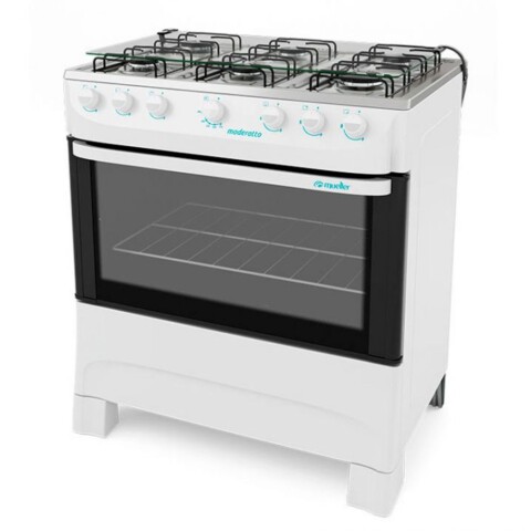 Cocina a Gas Mueller Moderatto 6 Hornallas Blanca Ultra Llama 129104 Cocina a Gas Mueller Moderatto 6 Hornallas Blanca Ultra Llama 129104