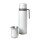 Kit Termo Comet 1lt con manija rígida + Mate acero inoxidable Blanco