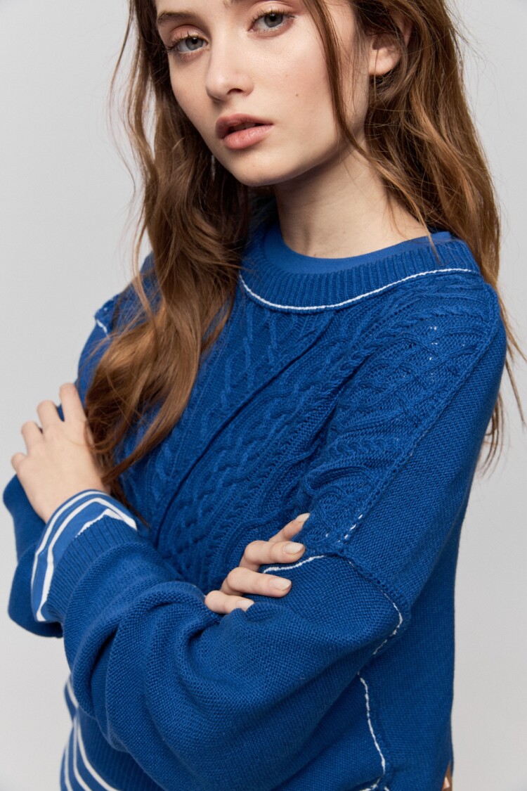 SWEATER DESPECHÁ Azul Francia