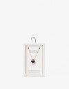 Cadena Corta con Dije Piedras Cadena Acero Con Piedra Lunar - Violeta Medio